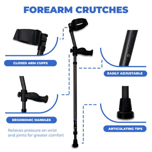 Millennial In-Motion Forearm Crutches, 1 Pair