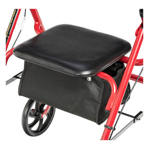 Drive Steel 4 Wheel Rollator with Fold Up Removable Back