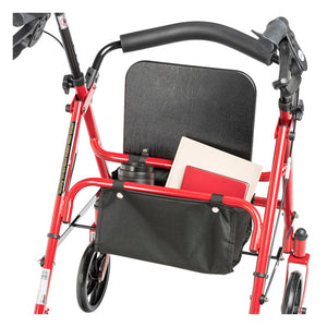 Drive Steel 4 Wheel Rollator with Fold Up Removable Back