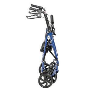 Drive Steel 4 Wheel Rollator with Fold Up Removable Back