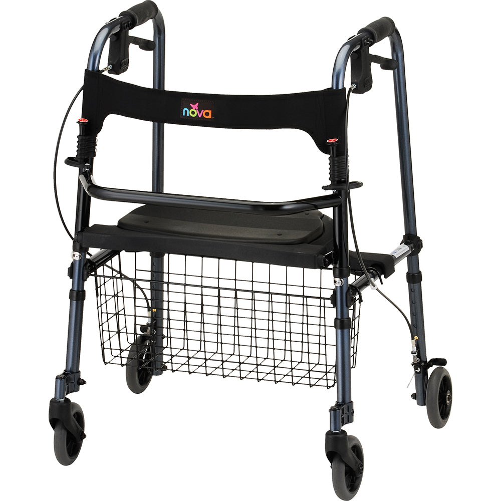 Cruiser De-Light Rolling Walker Without Wire Basket