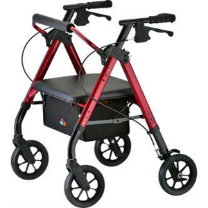 Star Heavy Duty Petite Rollator-Red
