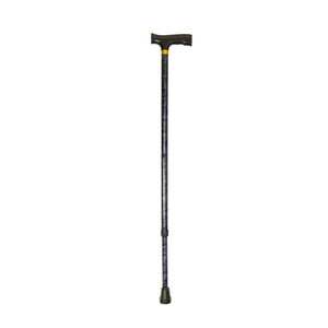 Lightweight Adjustable Designer Cane-Cyclone Blue
