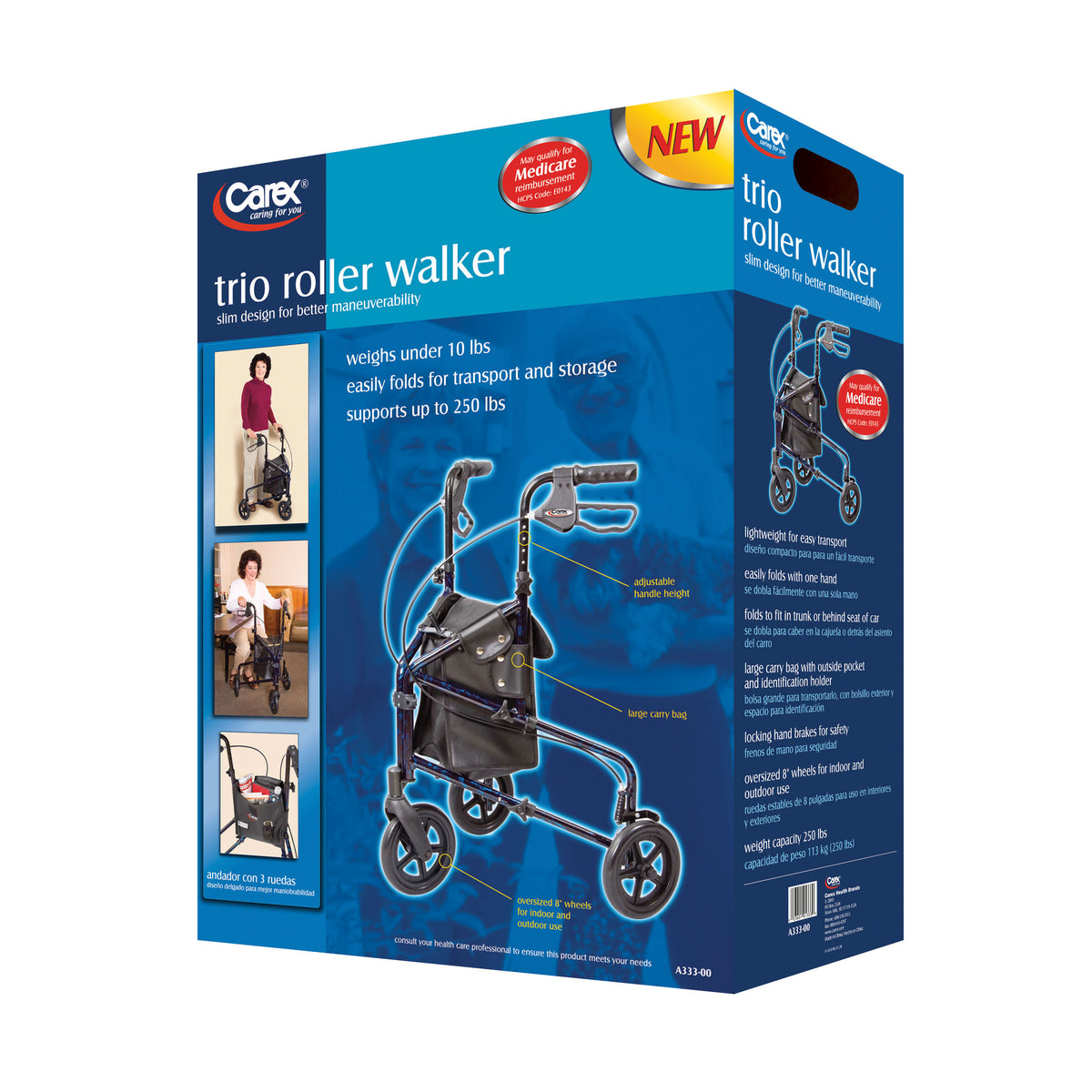 Trio Rolling Walker