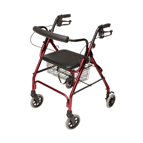 Lumex Walkabout Lite Rollator - Red