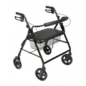 Lumex Walkabout Four-Wheel Imperial Rollator - Black