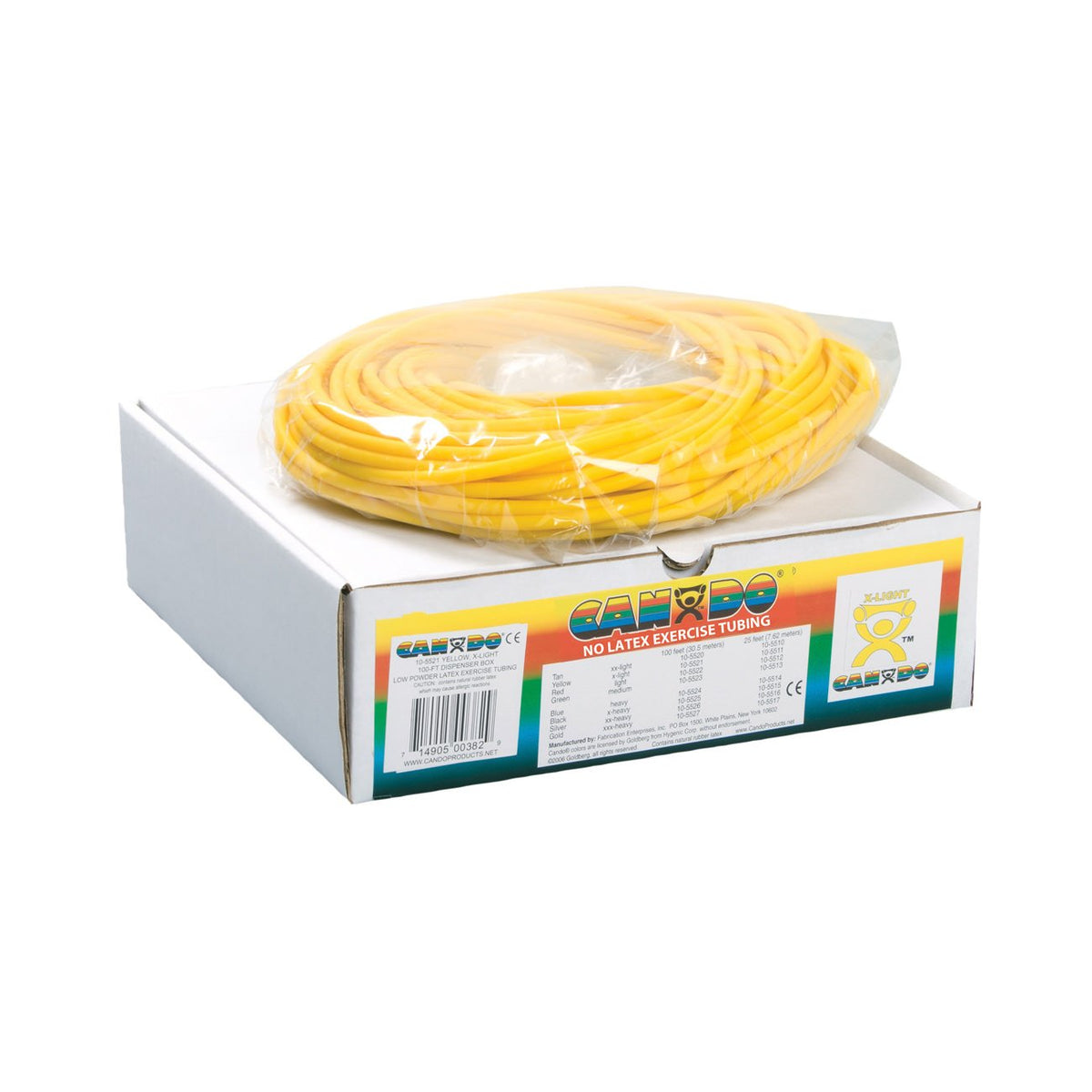 CanDo® Latex Free Exercise Tubing - 100 ft. Dispenser Roll