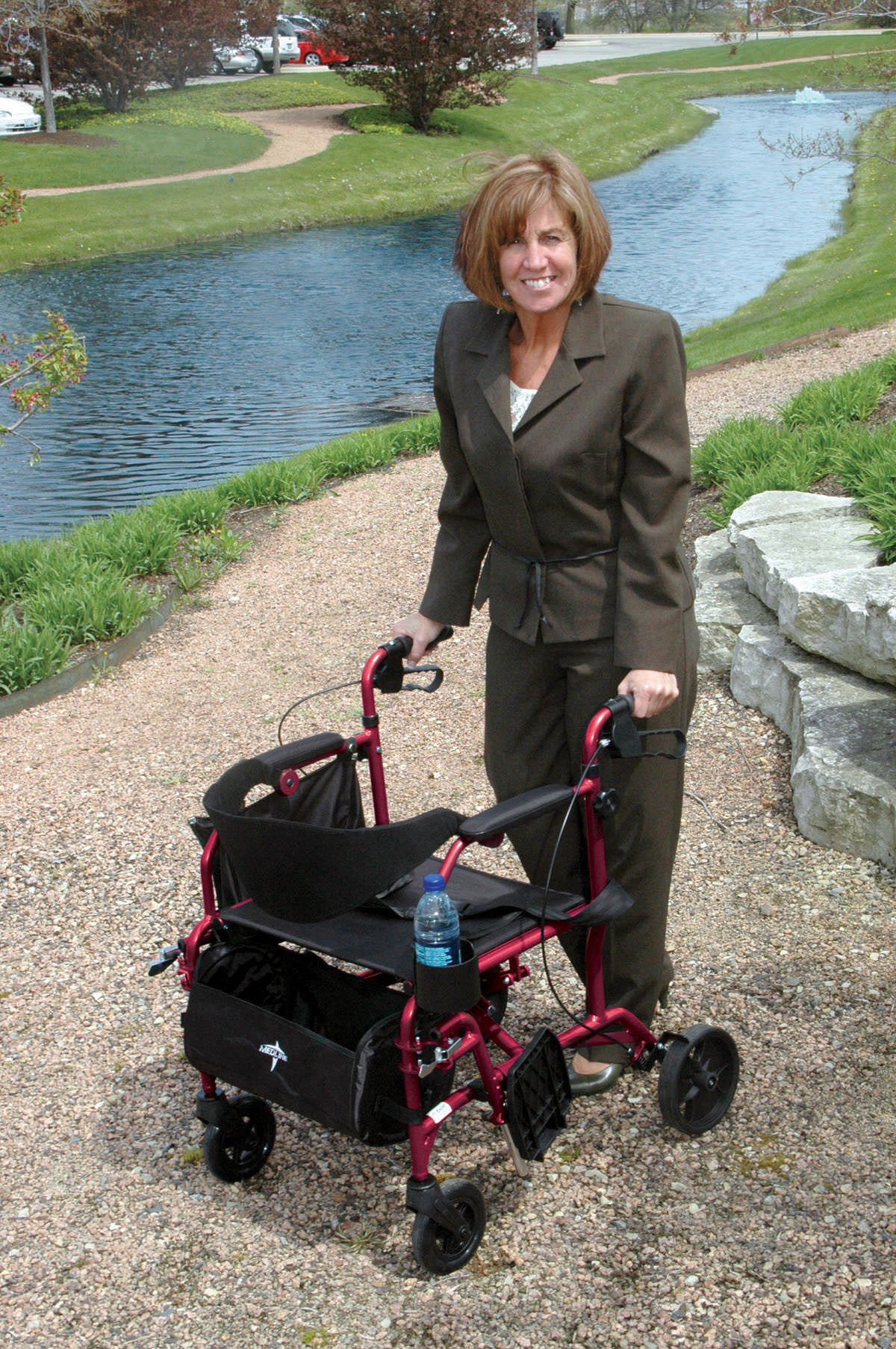 Medline Excel Translator Rollator/Transport Chair - Life Style