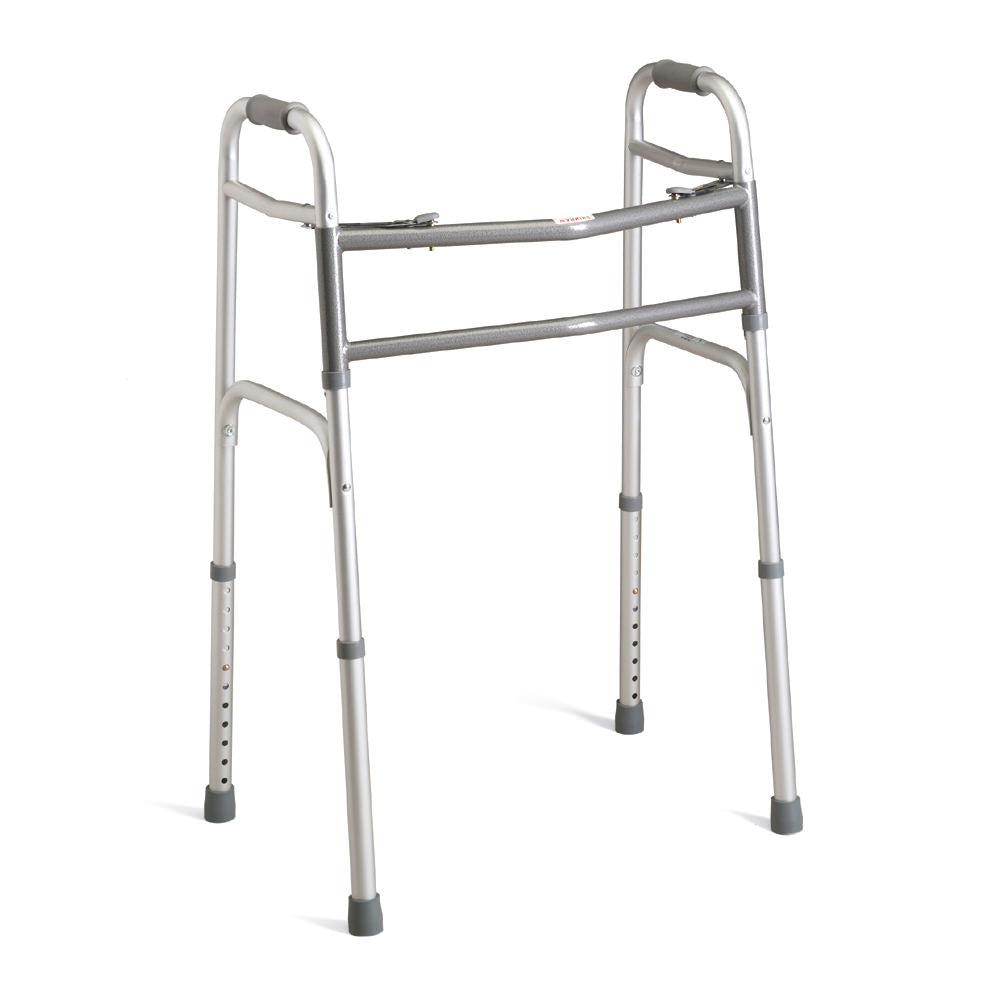 Medline Extra-Wide Two-Button Heavy Duty Walker