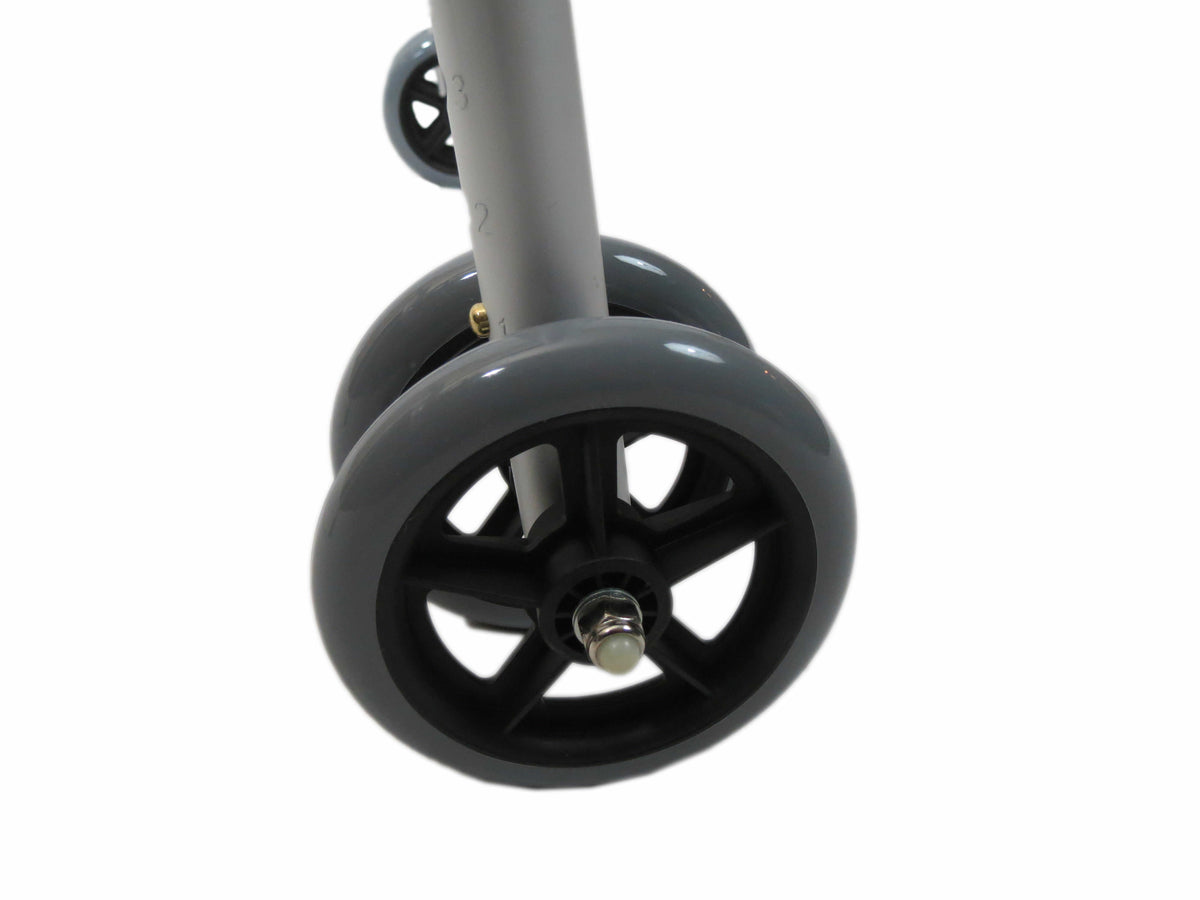 Medline Extra-Wide Two-Button Heavy Duty Wheeled Walker