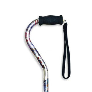 Adjustable Cane with Offset Handle-Compass Rose