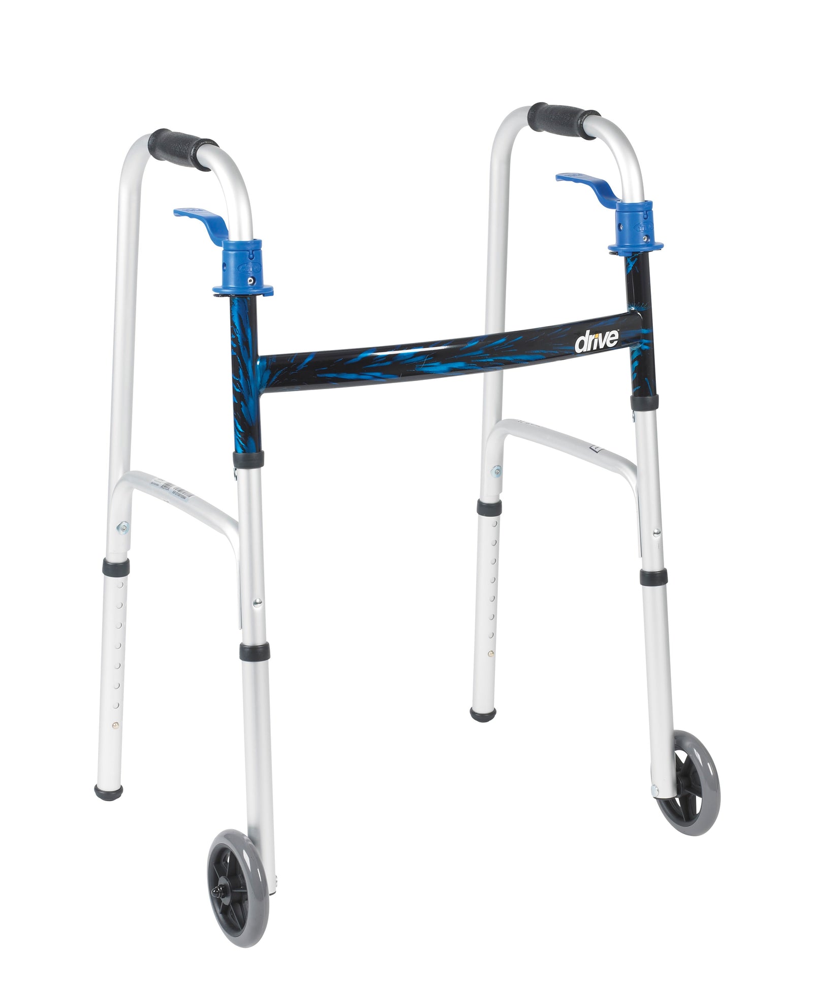 Drive Trigger Release Folding 5" Wheeled Walker