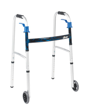 Drive Trigger Release Folding 5" Wheeled Walker