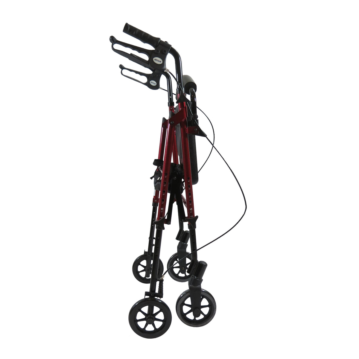 Drive Adjustable Seat Height Rollator - Folded