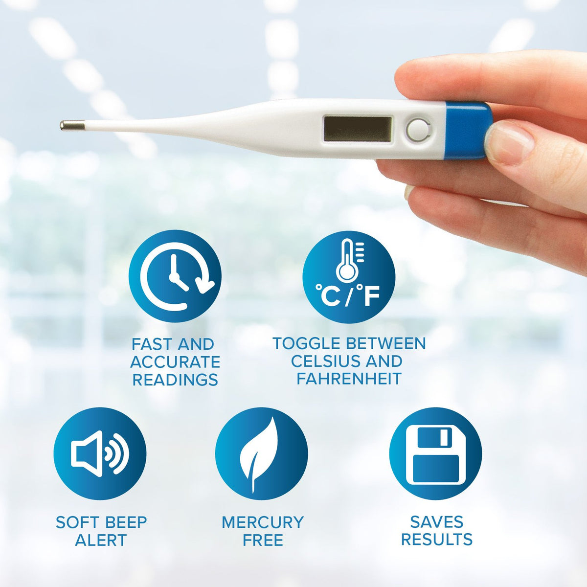 Fast Reading Accurate At Home Digital Thermometer For Oral Use