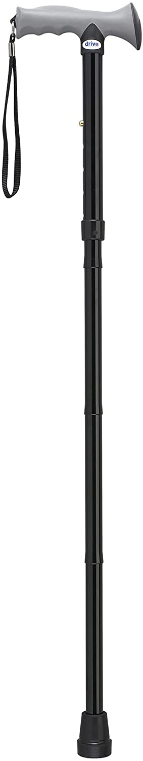 Aluminum Folding Canes with Gel Grip, Height Adjustable