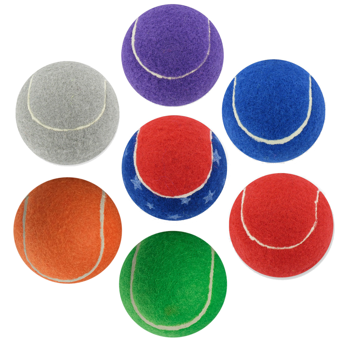 Walkerballs, 1 Pair-Patriotic