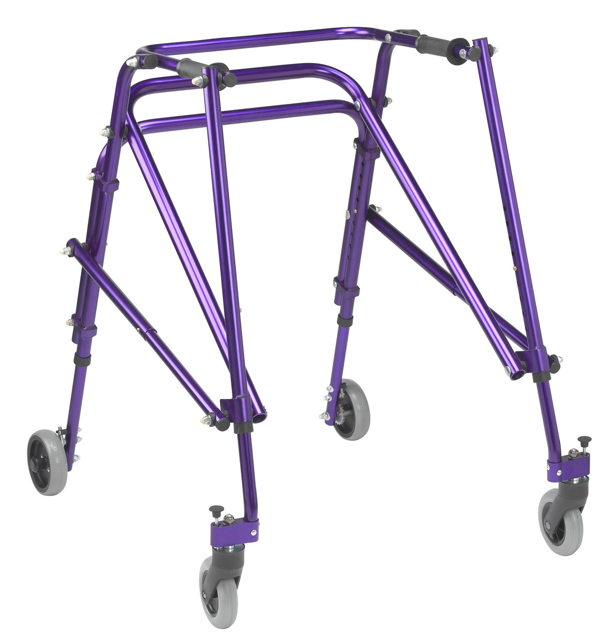 Drive Nimbo Rehab Lightweight Posterior Posture Walker with Seat - Purple, Medium